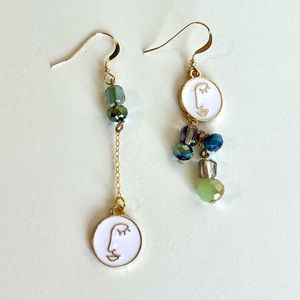 NEW handmade asymmetric earrings